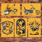 Retro Industrial Style Tin Painting Wrought Iron Mural Bar Living Room Decoration Painting Metal Tin Sign