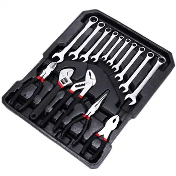 187PCS Tool Sets for Mechanics Craftsman Car Repair Household Ratchet Socket Wrench Storage with Wheels