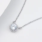 Chain Exquisite Female Jewelry Diamond Carat Necklace 925 Sterling Silver High Carbon Diamond Clavicle Chain