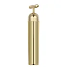 Gold Gold 24k Gold Facial Vibrating Bar Face Massage Lifting Machines T Shape Women Beauty Bar