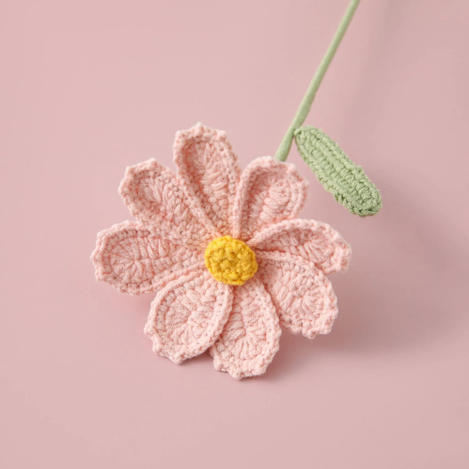 2024 Crocheted Wool Yarn Eight Petals Galsang Flowe Finished Produc