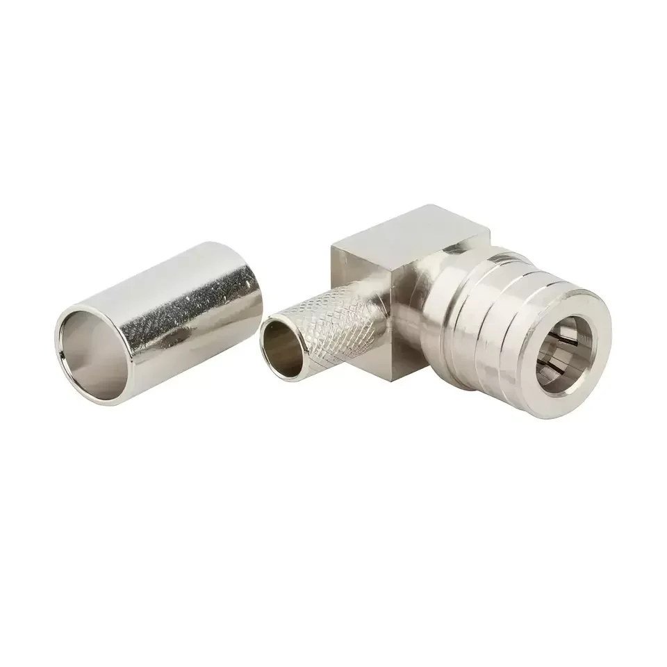 RF Coaxial QMA Male Plug Crimp Connector for LMR240 Coaxial Cable