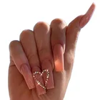 Nail Nail Nail Art 2020 Easy To Apply Coffin Nail New Nail Art Idea Long Artificial Nail For Stylish Girls