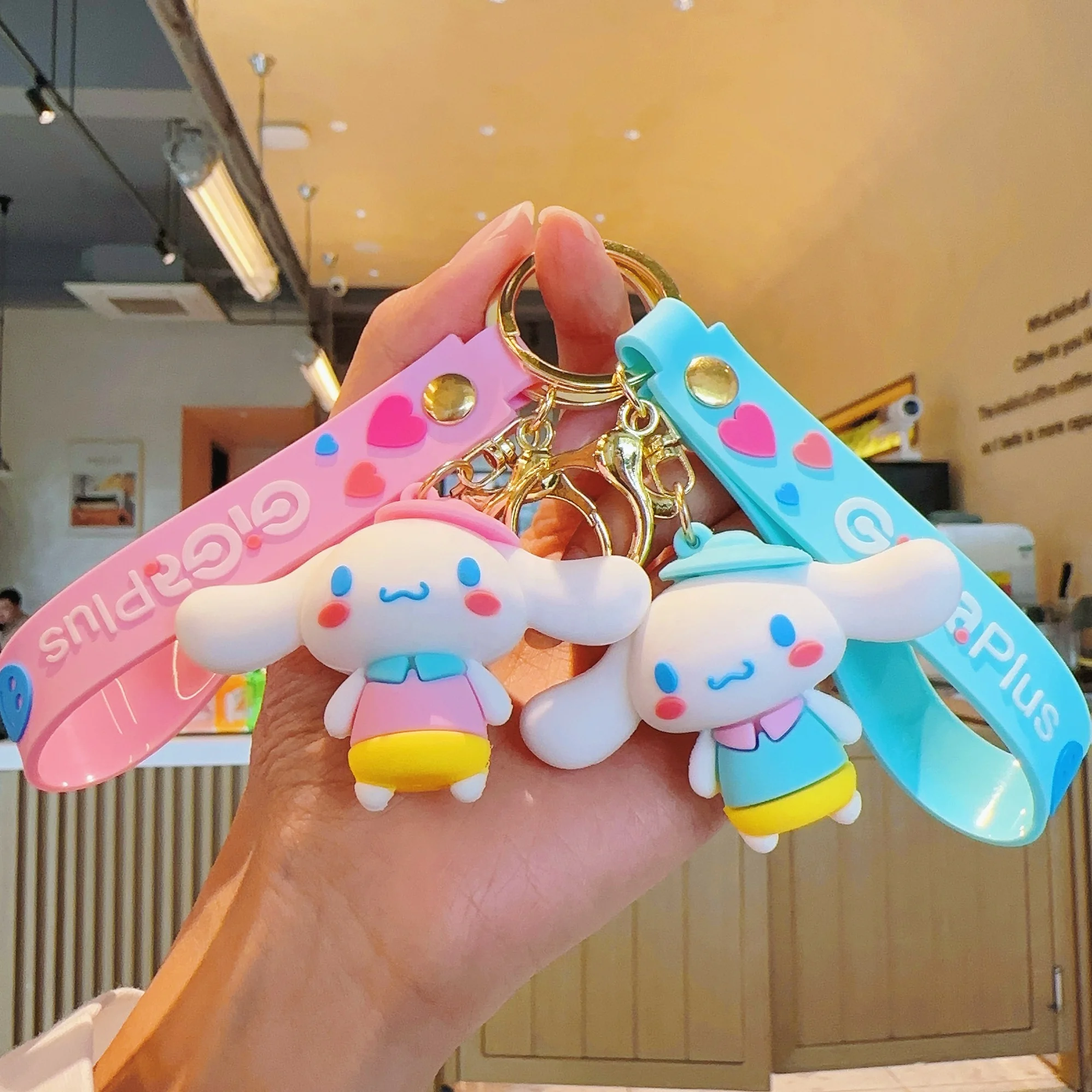 2024 New design Sanrio wholesale Cinnamoroll Bag accessories sanrio accessories Delicacy Doll Car Pendant Sanrio Keychain
