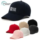 Baseball Hat Unisex Adjustable Recycled Cotton Custom Logo 6 Panel Baseball Cap Hat