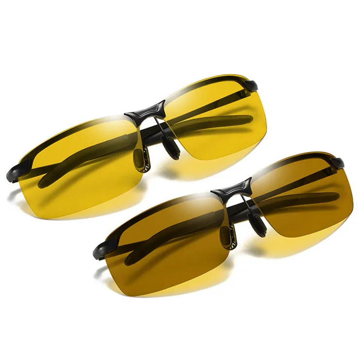 AL and Mg polarized sunglasses sports sunglasses smart photosensitive glasses 