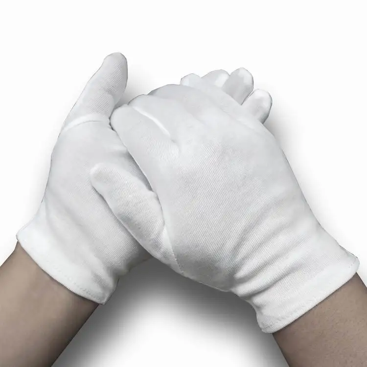 Unisex Adult Full Finger Gloves White 