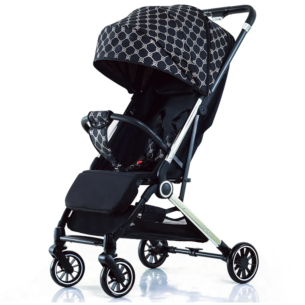 Kinderwagen Steel Frame Quick Folding Pram Stroller Baby Luxury Poussette Compact Travel Buggy Baby Stroller 2in 1