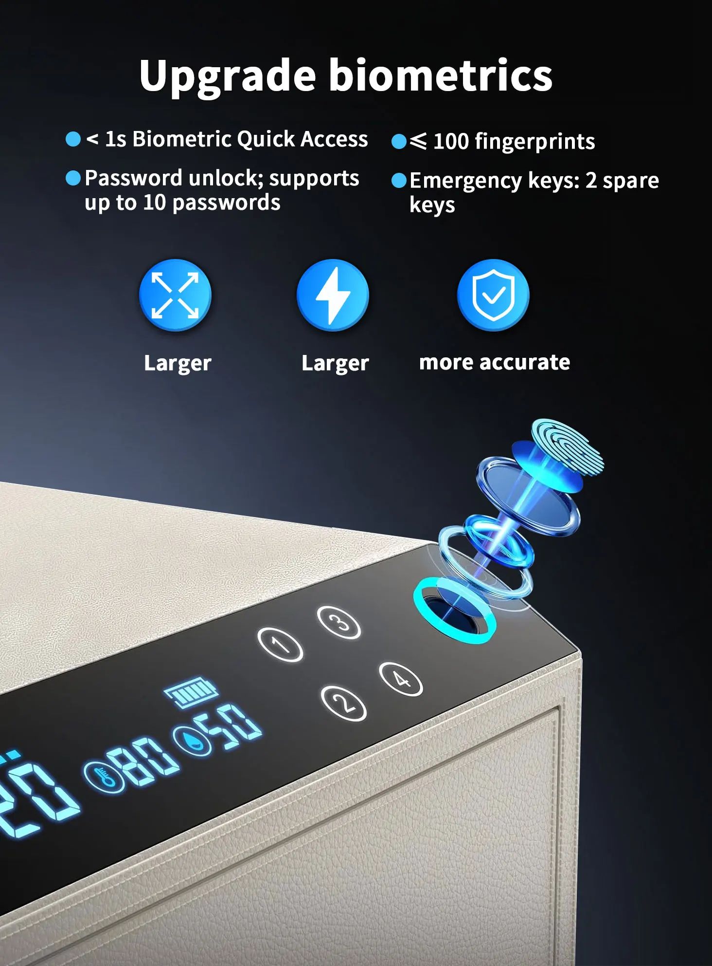 dr 1273 ft ceqsafe smart home secret safe automatic luxury leather bluetooth drawer safe lock touch screen parts safety jewelry watch winder box-7