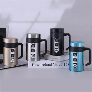 Portable Thermal Tumbler Stainless Steel Vacuum Insulated Coffee Cup with Handle for Tea & Travel Sublimation for Beer