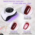 Nail Dryer 120W Nail Dryer LED Lamp UV Light Polish Gel Curing Machine Electric Manicure