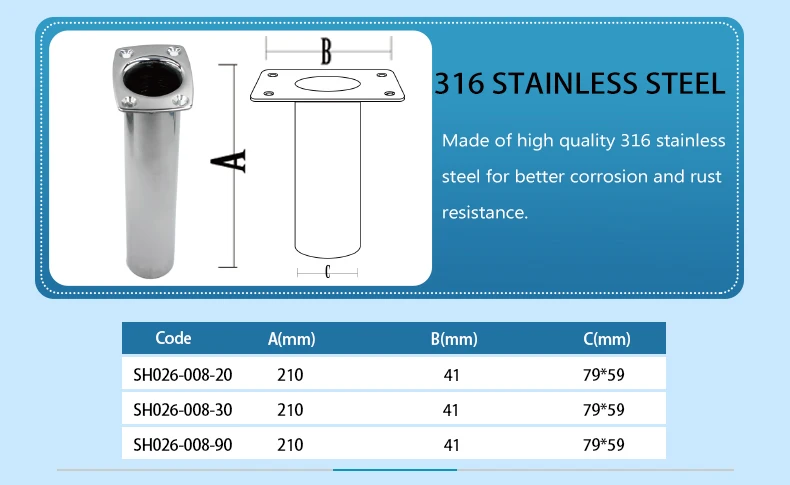 product heavy duty marine accessories fishing boat rods holder adjustable rail mount rod clamp holders stand fishing rod holder-10