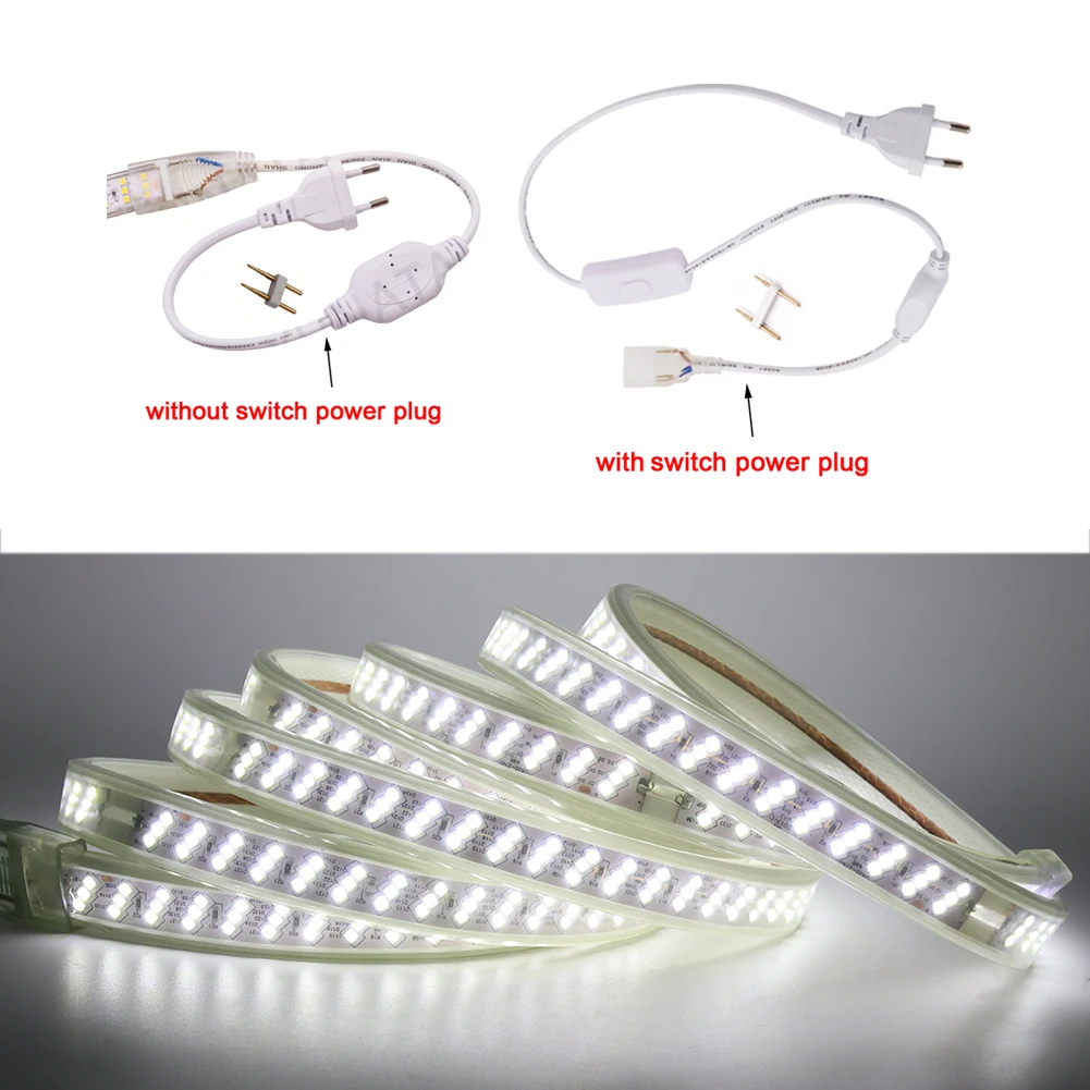 China factory cheap waterproof outdoor 110v 220v Smd 2835 180led/m three row flexible tape decorative light   LED strip light