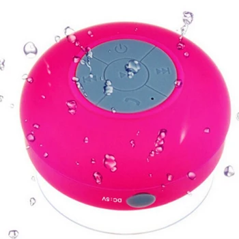 Wholesale price IPX4 waterproof sucker shower speaker portable mobile phone wireless mini speaker (BTS06)