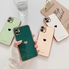 Cases Case Smart Phone Cases Electroplated Radium Carved Cute Love Heart TPU Phone Case Cover For Girls