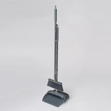 2024 New Design plastic brooms floor and cleaning sweeping brush broom and dustpan set Detachable Upright Broom and Dustpan Set