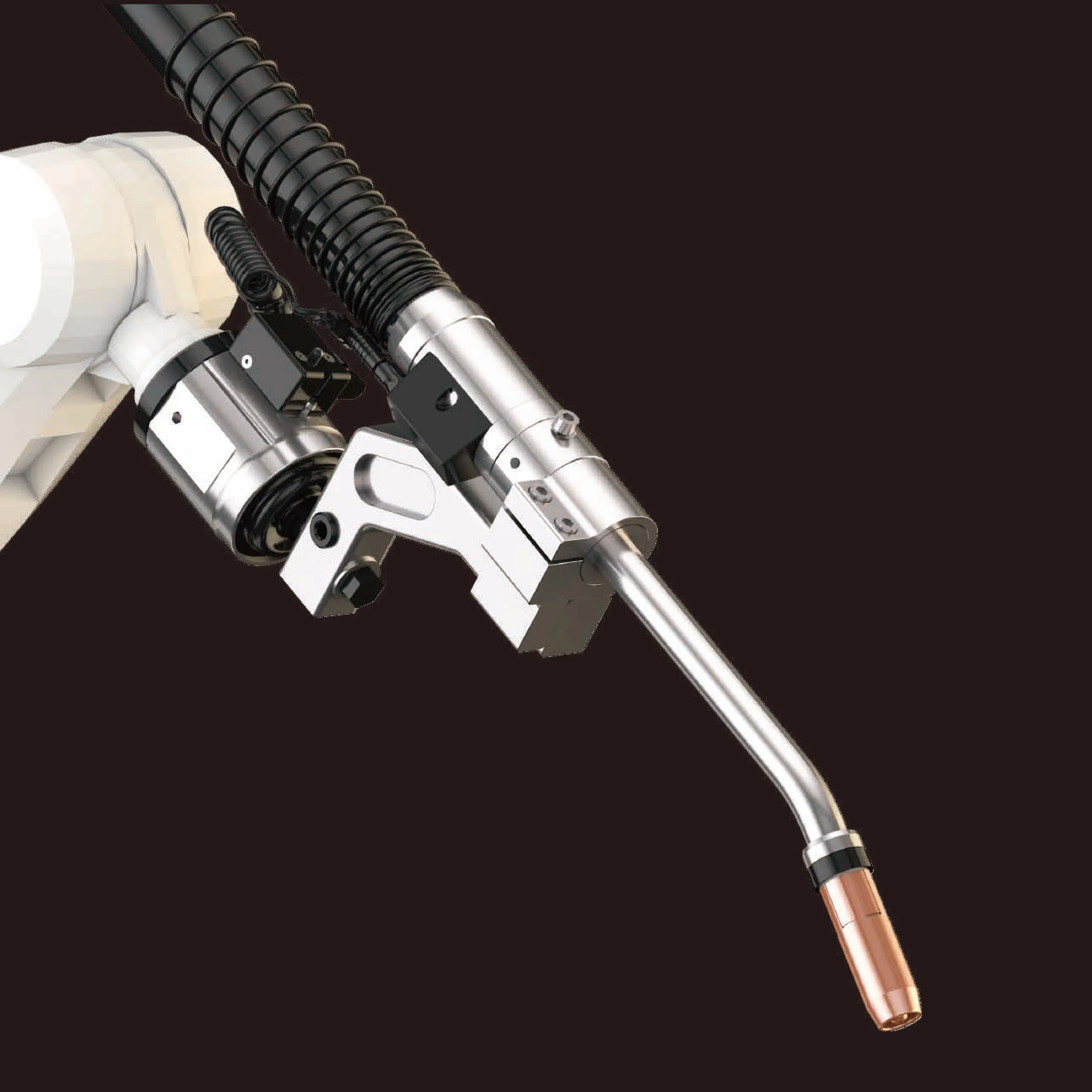 High Quality Air Cooling Unique Hot Robotic Welding Torch Robot Over Arm Gun 500A supplier