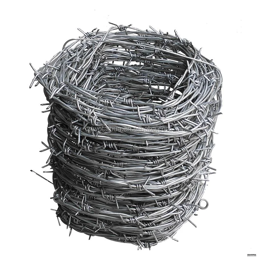 wholesale high quality  double strand barbed wire fence