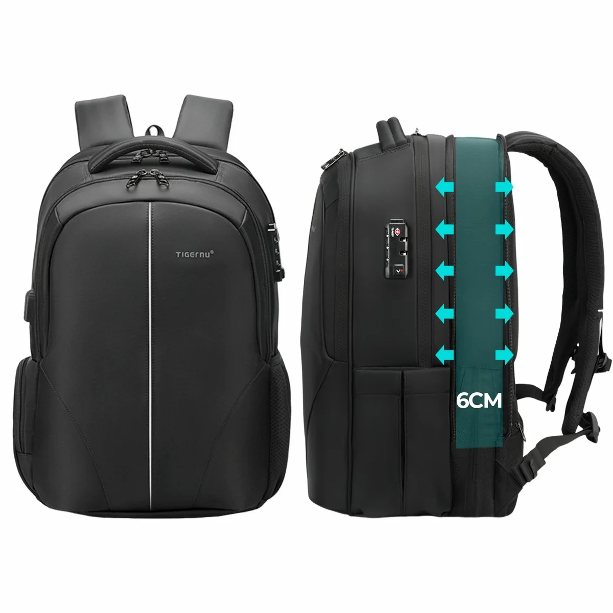 Custom Travel Bag Expandable Laptop Bag Back Packs Antirrobo Waterproof Tsa Lock Business Laptop Backpacks For Man