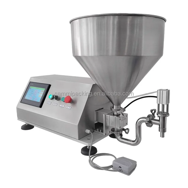 Rotary Gear Pump Grease Thick Liquid Weighing Cream Filling Machine Semi Automatic 4