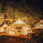 Safari Tent Factory Hotel Tent House For Custom Size Safari With PVC Skylight Glamping Lotus Tent
