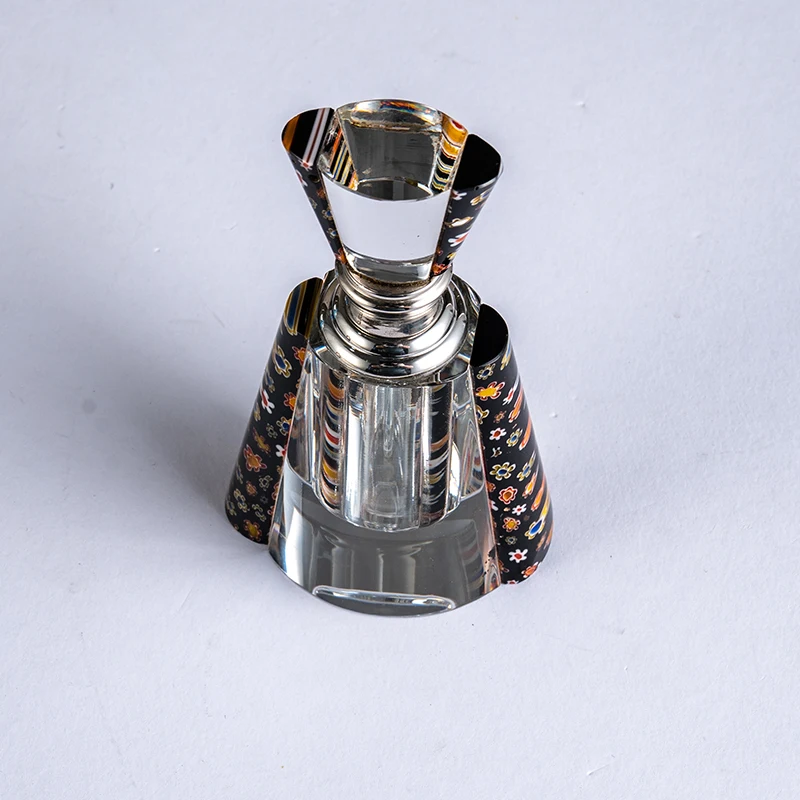 product wholesale hot sale 6ml high quality luxury glass empty bottle four color new crystal perfume bottle-6