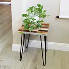 Furniture Iron Vintage Industrial Furniture Iron Wood Coffee Table With Metal Legs