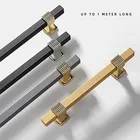 New Product 2022 Luxury Bedroom Black Furniture Handle Accessories Brass Handle Kitchen Cabinet Handle