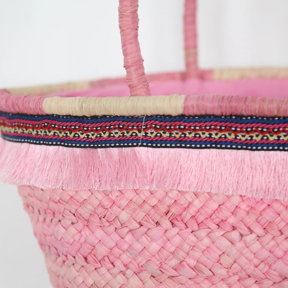 hot selling ins style hand-weaving straw beach bag wedding gift bag
