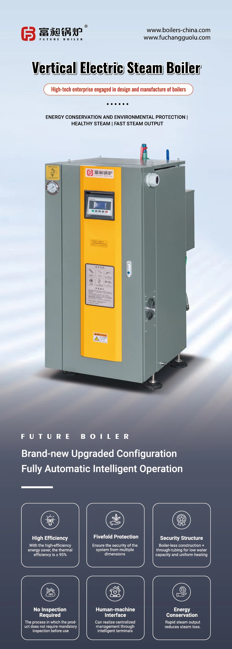 Steam Boiler, 36KW, 50kg/hr - detail 6