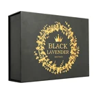 Box Packaging Box Black Custom Black Fashion Wedding Paper Cardboard Box Packaging Magnetic Gift Box