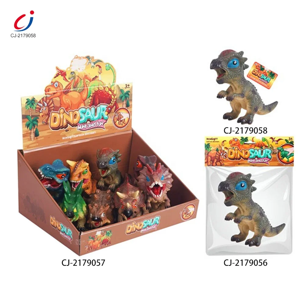 Chengji 8 pcs realistic simulated dinosaurs model toy set wholesale soft pvc dinosaur toys for kids