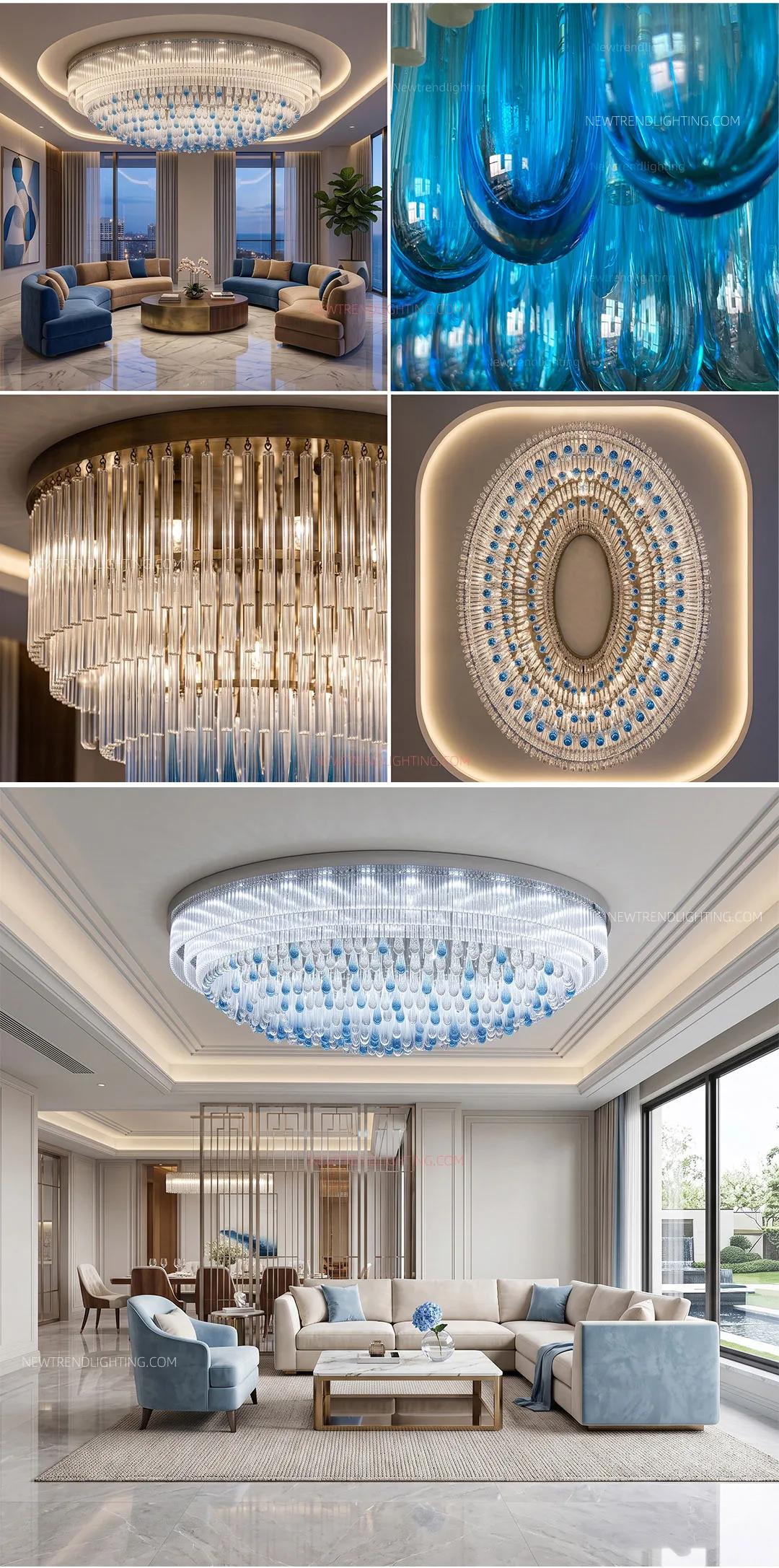 cpl 526 bespoke hospitality lighting solution oversized led ceiling chandelier for hotel lobby grand hall-3