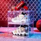 Magnetic Door Wholesale Hot Sale Transparent Display Shoe Organizer Shoe Boxes Clear Plastic Stackable