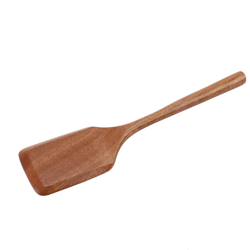 Wooden Spatulas for Cooking Nonstick Wood Kitchen Utensil Cooking Spoons Natural Teak Kitchen Utensils Set Of 6 PCS