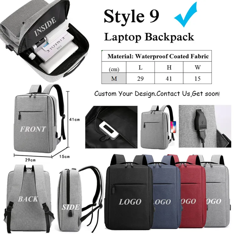 Custom Designer Student Women's Casual Sports Laptop Backpacks