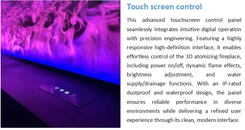 Electric Fireplace, Wall, 3D - detail 34