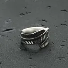 Ring Wing Rings Men Feather Ring Vintage Punk Delicate Stainless Steel Wing Rings For Men