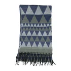 Triangle Scarf Hot Sale 100% Acrylic Triangle Woven Scarf With Long Tassels For Men