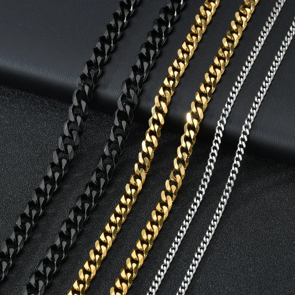 Basic Punk Stainless Steel Necklace For 