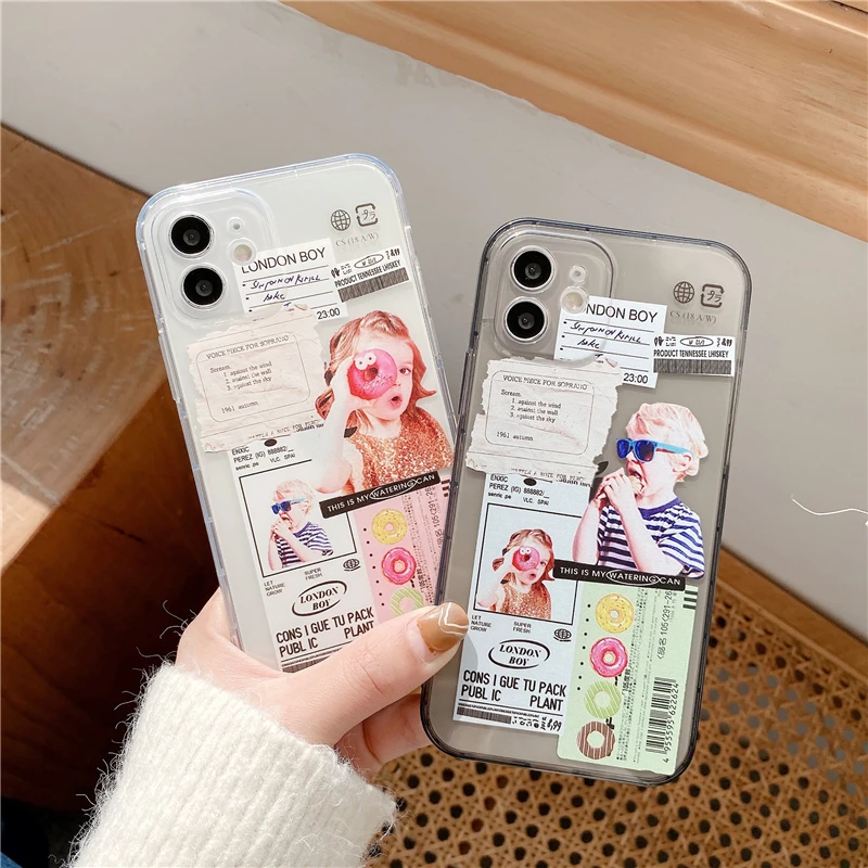 Hot Sale Cartoon Boy&girl Pattern Phone Case For Iphone 13 Cute Poster  Label Transparent Cover For Iphone 12/11/7/8/x/xr/xs/max - Buy Mobile Phone  Bags & Cases,Mobile Phone Accessories,For Iphone 13 Pro Max Phone