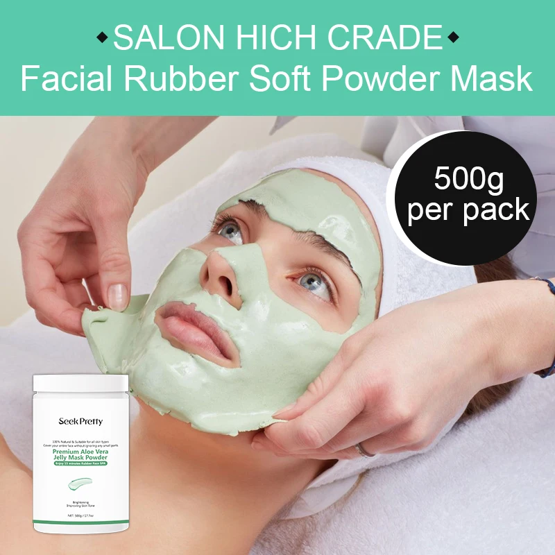 Large 500g Vegan Diy Hydro Peeling Powder Face Mask Facial Soft Jelly Mask Powder Jelly Powder Masks For Spa Salon