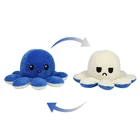 New Design Custom Funny Double Faced Octopus Flip Reversible Animal Plush Toy