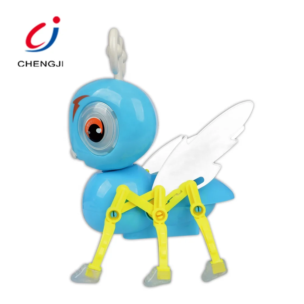 New product cute electric cartoon kids crawling diy plastic ant toy with light music