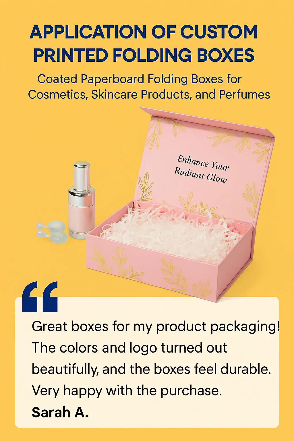 Eco Friendly Recycled Art Paper Gift Box for Beauty Product Skincare Packaging Carton - detail 5