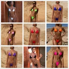 Beachwear 2020 Customized Logo Woman Custom Tiny Beach Bikini Girls High Waist Swimwear Swimsuit Women Beachwear