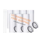 Hot Sale US Warehouse 20oz Stainless Steel Tumblers Sublimation Blanks Coffee Travel White Tumblers For Sublimation