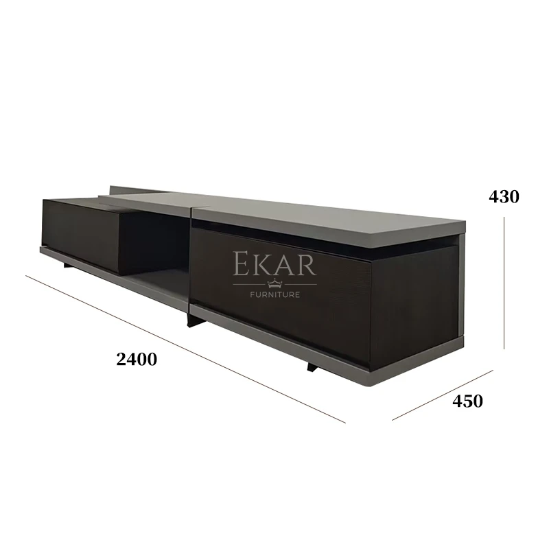 product aura floating tv stand minimalist media console with hidden storage solid wood metal frame for modern living rooms-2