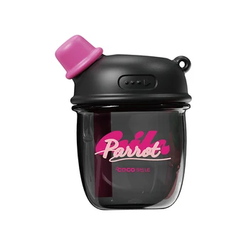 Custom BPA Free Plastic Water Bottle Portable Student Shaker Bottle Cup with Strip