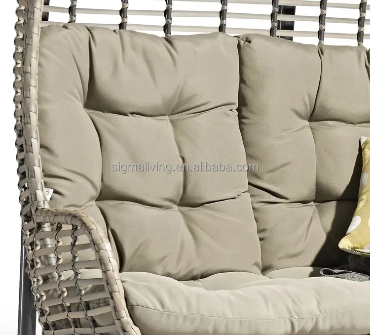 Double Seat Egg Swing Chair rattan outdoor hanging chair Garden Furniture